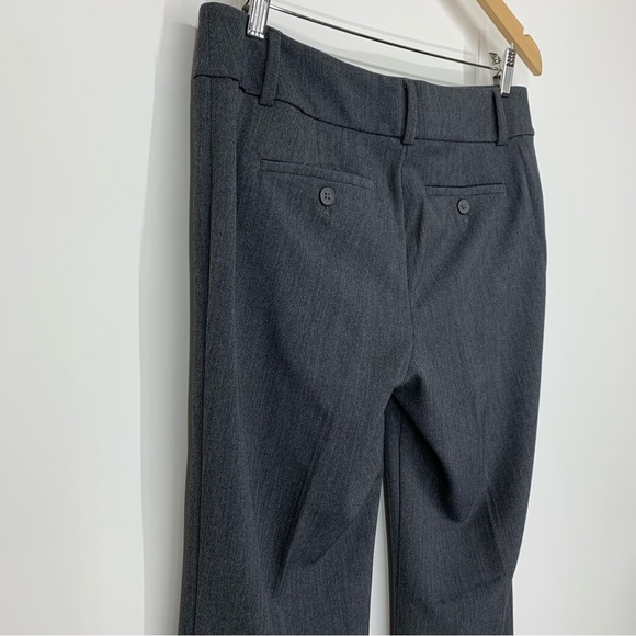 LOFT Outlet Solid Gray Original Dress Trouser Pants Crease Detail Size 6 - Picture 7 of 16